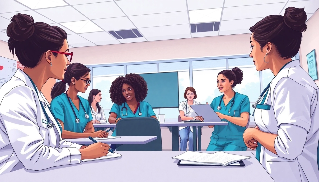 Students preparing at the Houston Trusted Nclex review center focusing on collaborative learning.