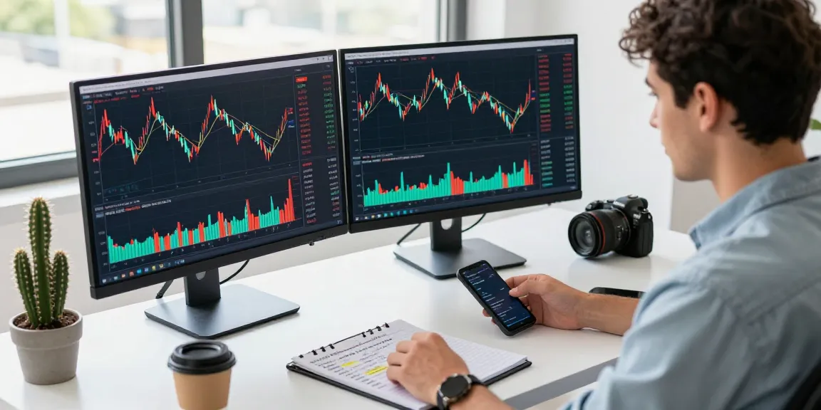 Engaged trader utilizing the hyperliquid referral code is (8000USDT) while analyzing cryptocurrency market data in a modern workspace.