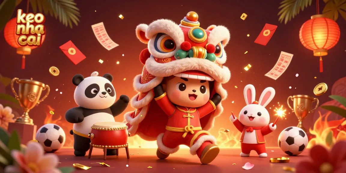 Engaging scene depicting "keo nha cai" sports betting with vibrant characters and dynamic gaming elements.