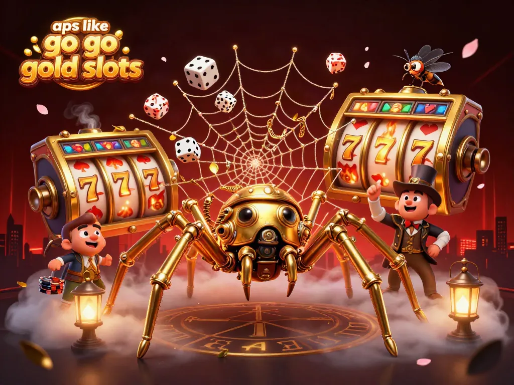 Experience the thrill of apps like go go gold slots with vibrant 3D elements and engaging characters.