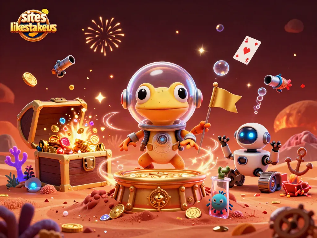 Join the thrilling action at siteslikestakeus as a Martian gecko uncovers a hidden casino wonder!