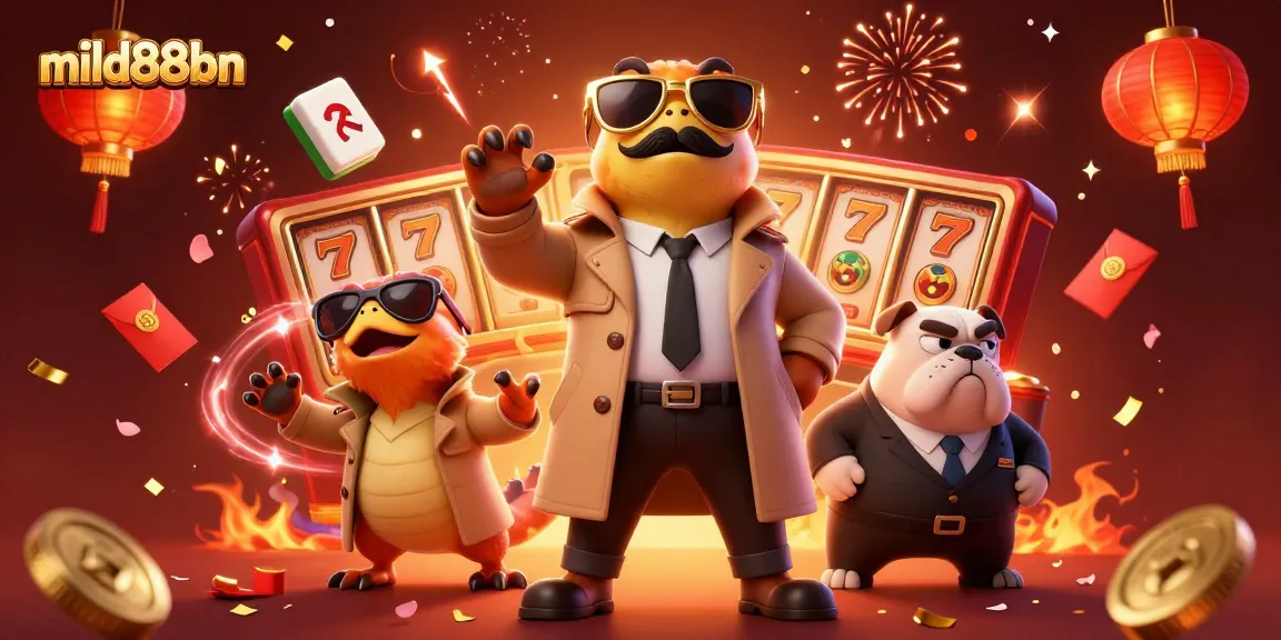 Join the fun with mild88bn as raptors sneak into a VIP casino lounge amidst vibrant games and celebrations!