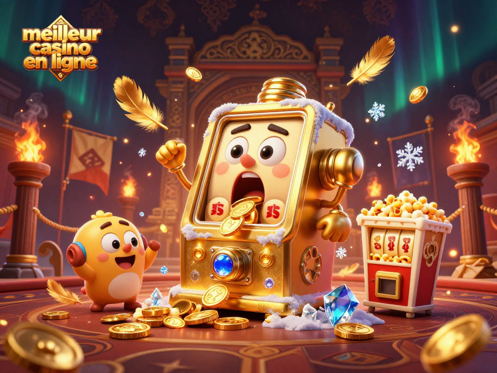 Vivez une expérience immersive au meilleur casino en ligne avec des machines à sous animées et des jetons d'or.