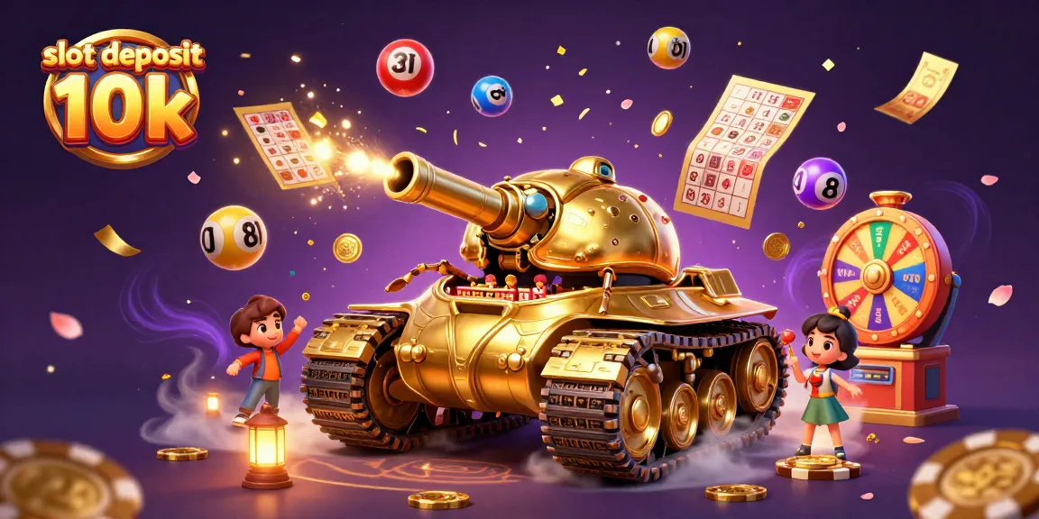 Play engaging games with slot deposit 10k in a dynamic casino scene, featuring vibrant elements.