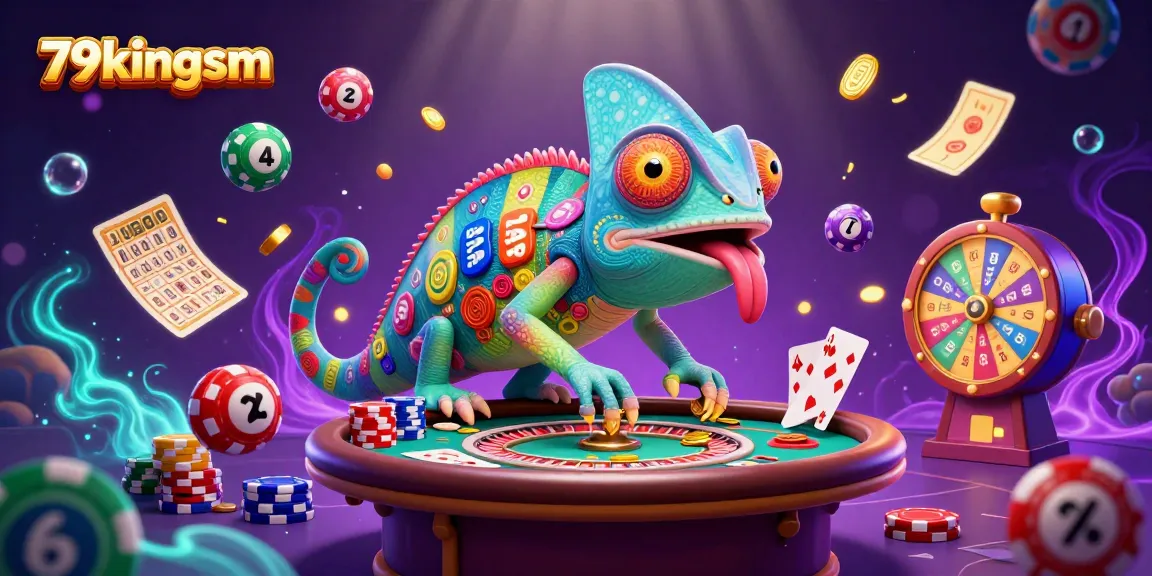 Engage with 79kingsm to win exciting casino games in a colorful, dynamic 3D scene.