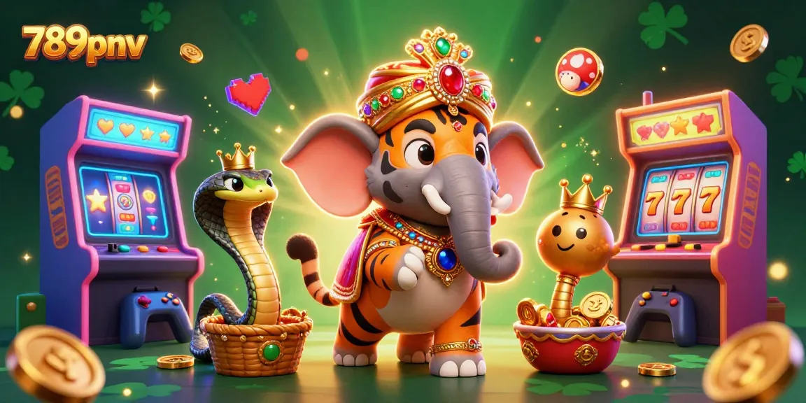 Engage in thrilling games at 789pnv featuring vibrant casino scenes with an elephant and maharaja.