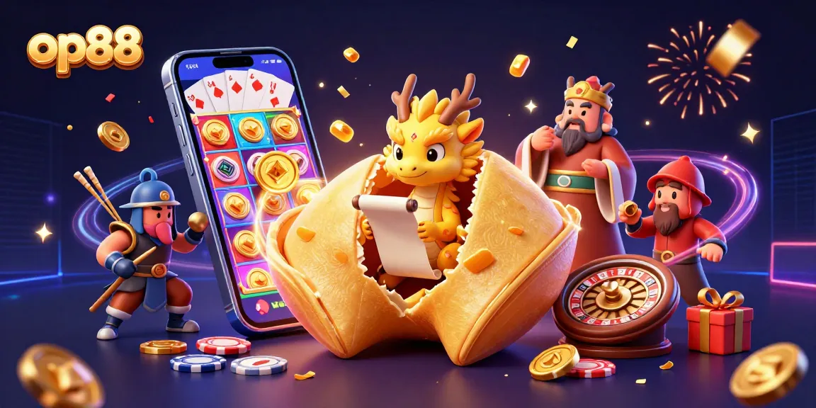 Experience op88's thrilling games with golden fortune cookies, clever dragons, and dynamic slot action.