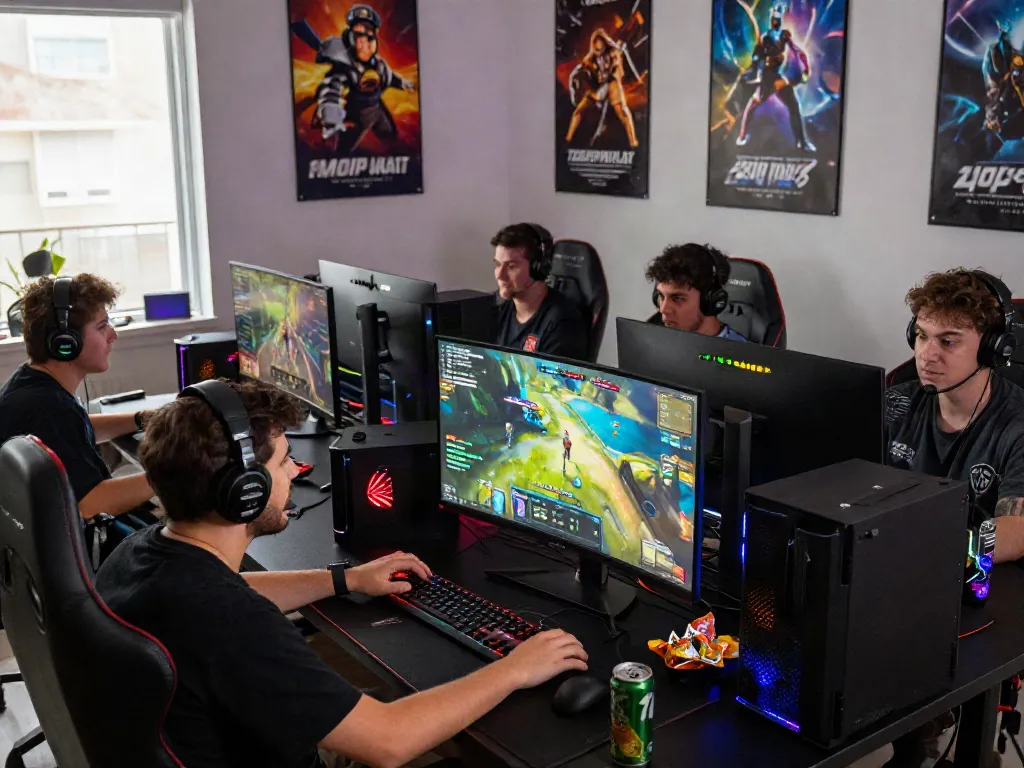 Penggemar diana4d bermain game dengan suasana seru dan berbagai perangkat gaming