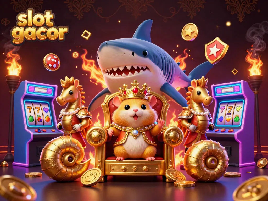 Experience dynamic casino thrills with slot gacor in this vibrant 3D scene.