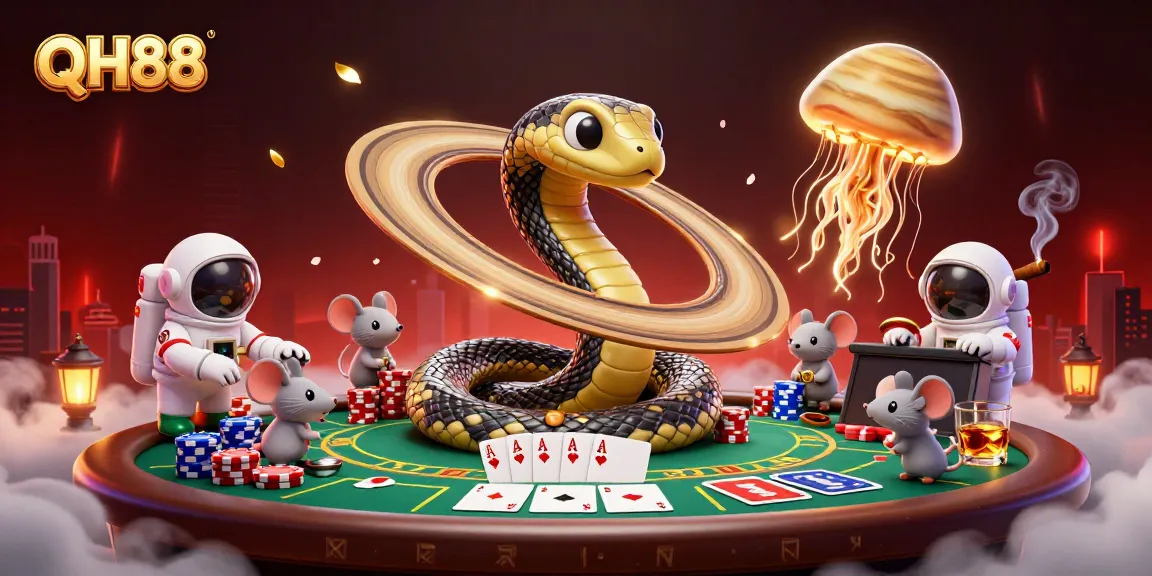 Betting on the QH88 cosmic roulette wheel with vibrant illustrations and gaming details.