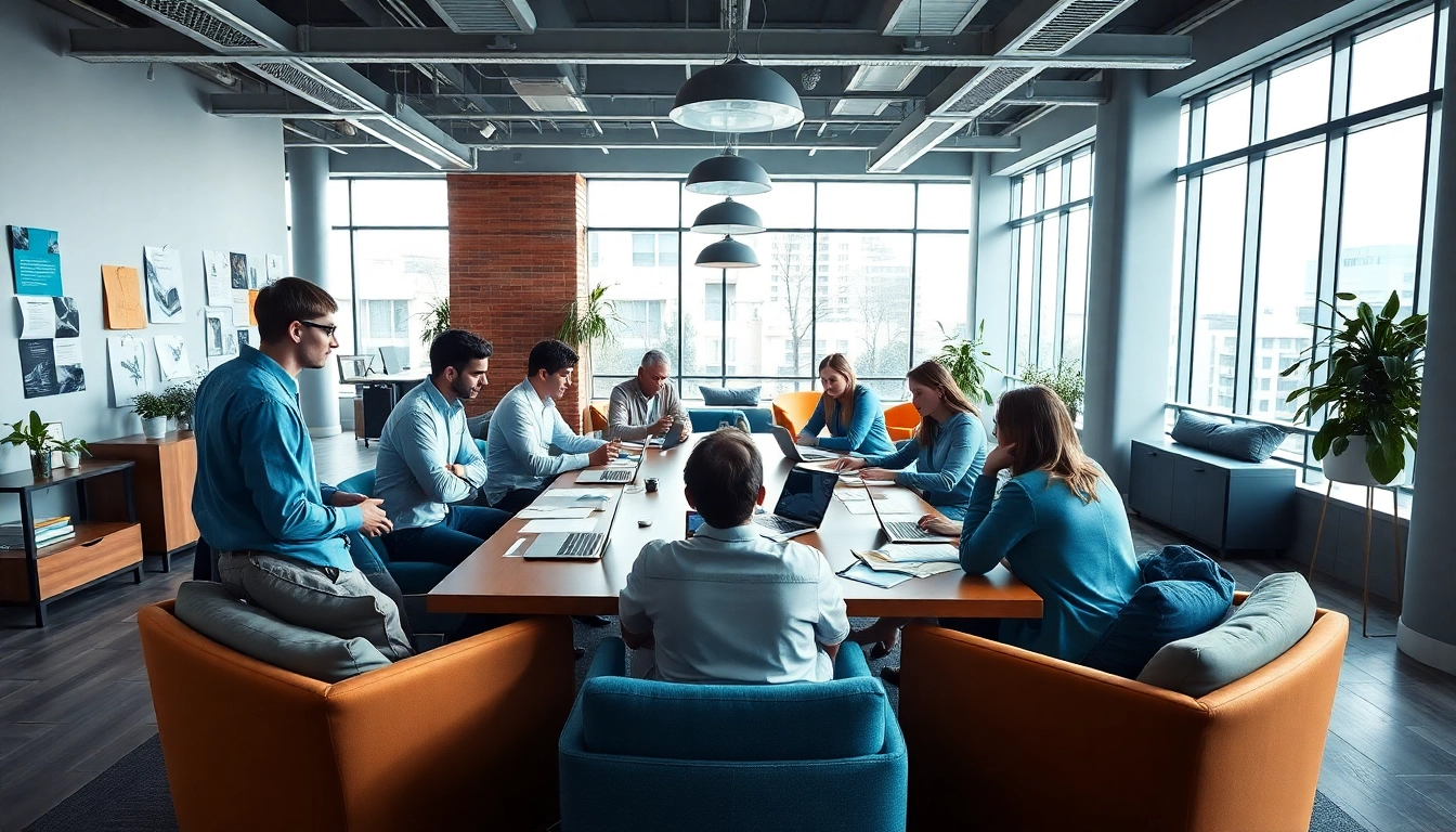 Team collaboration at a branding agency Melbourne, showcasing creativity and strategy during a brainstorm session.