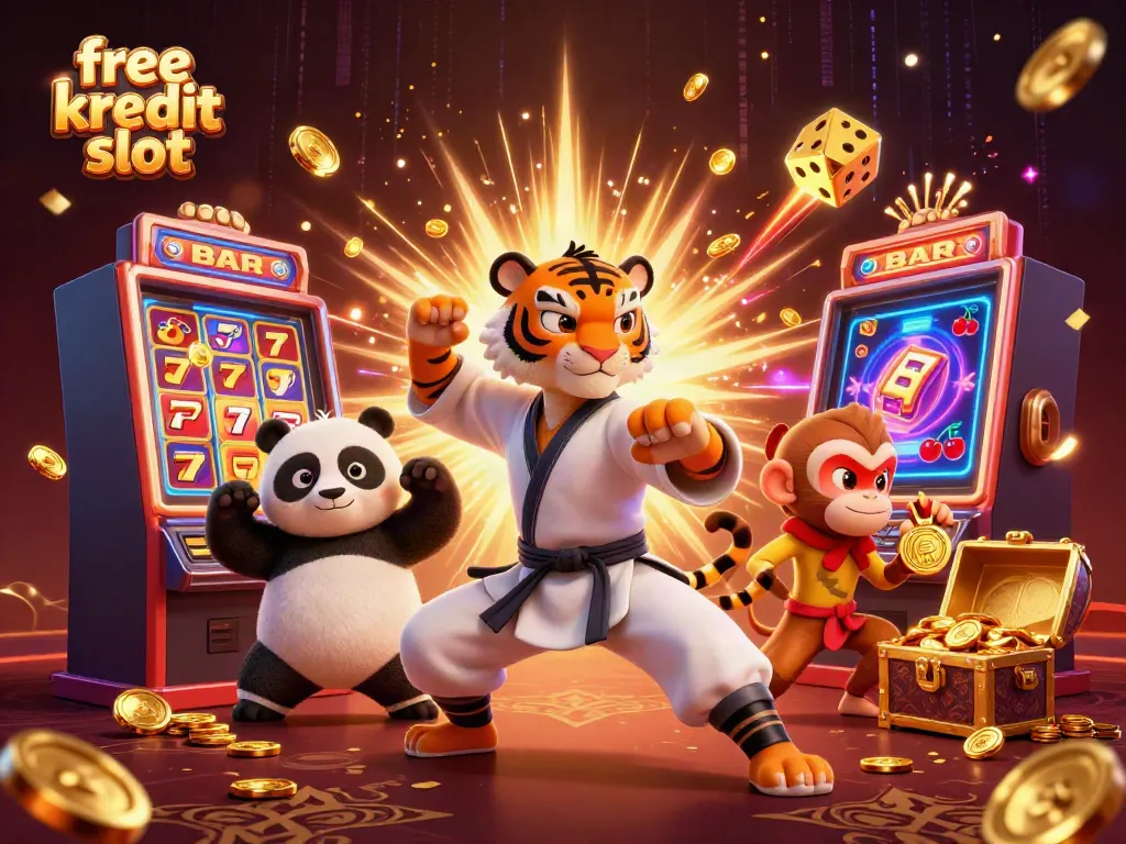 Experience exhilarating gameplay with free kredit slot in a vibrant 3D casino atmosphere.