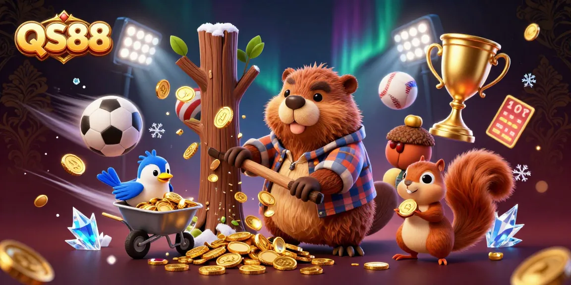 QS88 players engage in thrilling game action, collecting golden coins and sports elements.