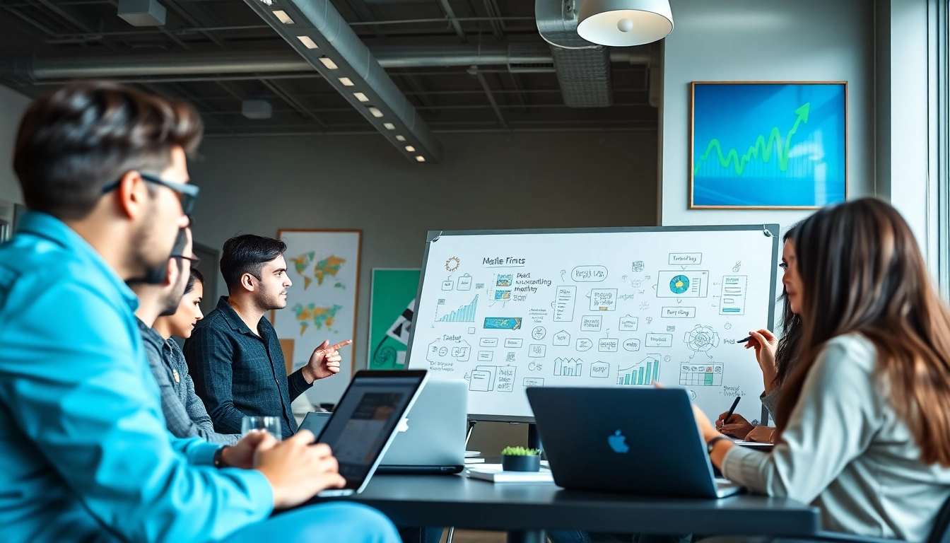 Engaging team discussion at a Premium Shopify agency, fostering innovative digital marketing strategies.
