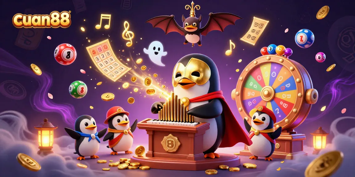 Mengalami kesenangan cuan88 saat bermain dengan alat musik dan bola lotere yang penuh warna di dunia kasino.