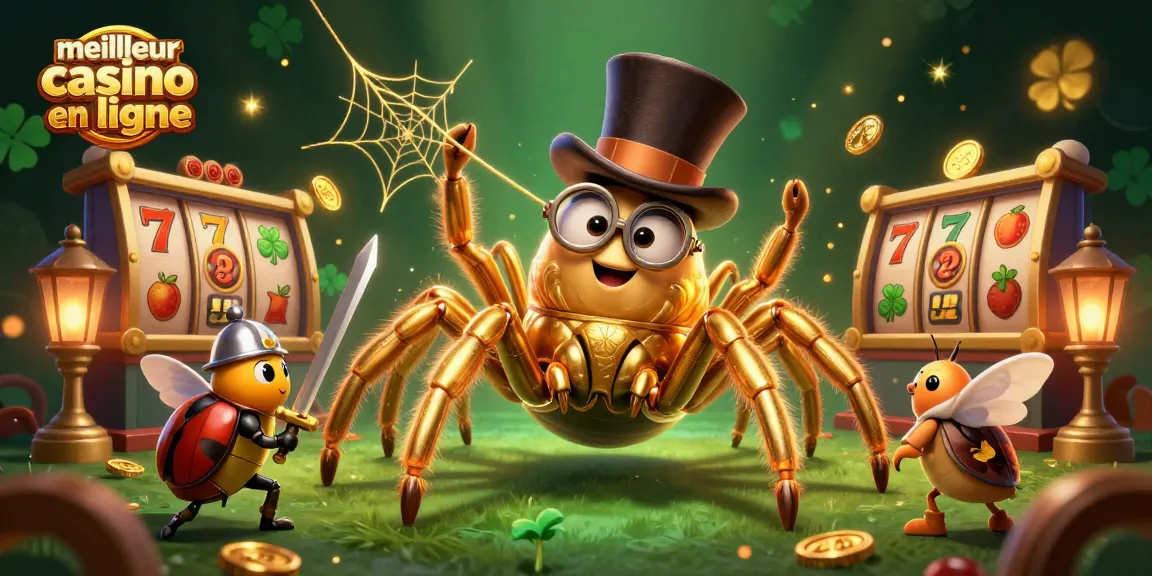 Jouer au meilleur casino en ligne avec des personnages de casino dans une scène dynamique et riche.
