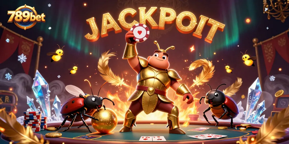 Experience exciting poker action with the 789bet brand in a vibrant 3D illustration showcasing a glorious victory scene.