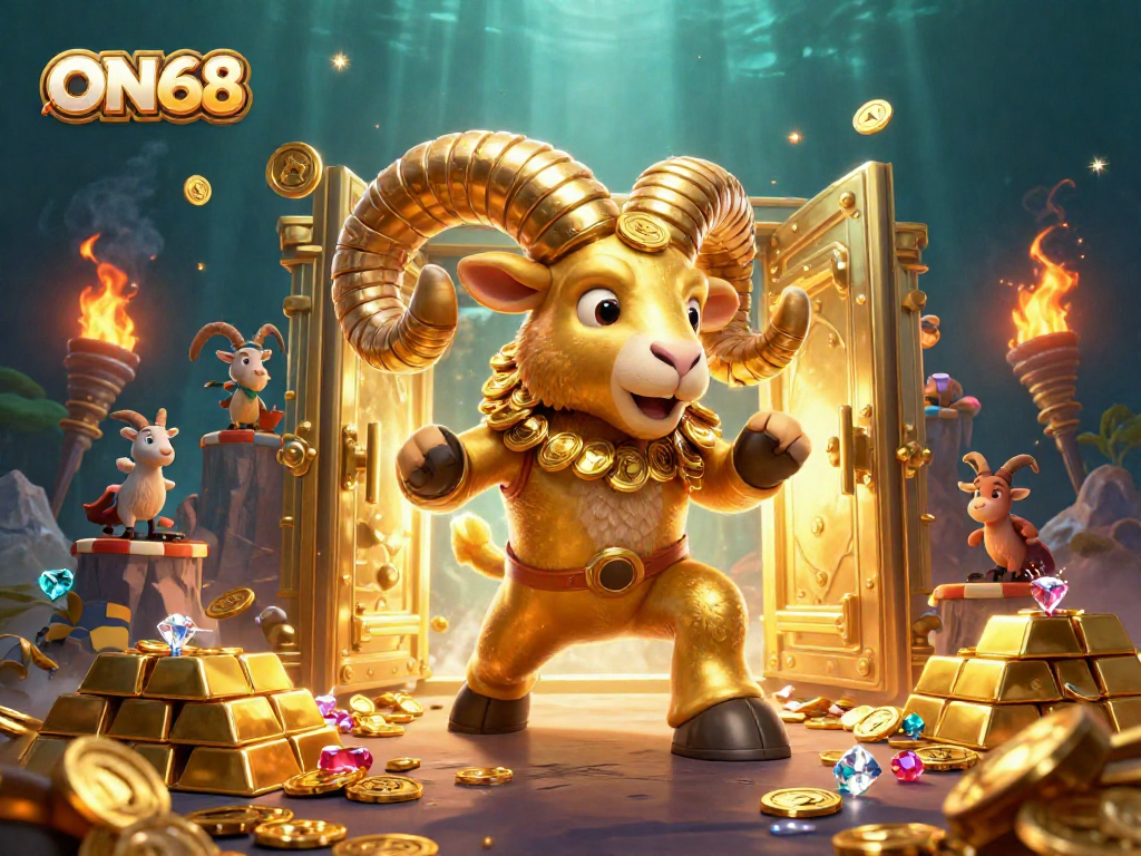 ON68 players enjoy vast riches and excitement in a gold-filled casino adventure.