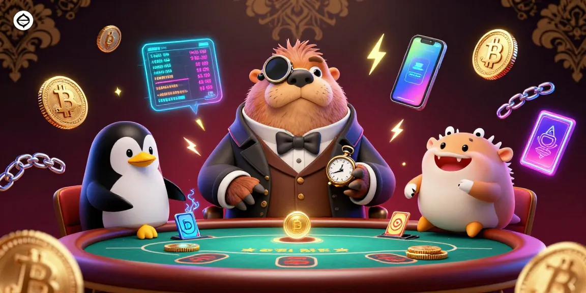 Play with the jolly walrus at ea88's underwater poker table, showcasing vibrant crypto elements.