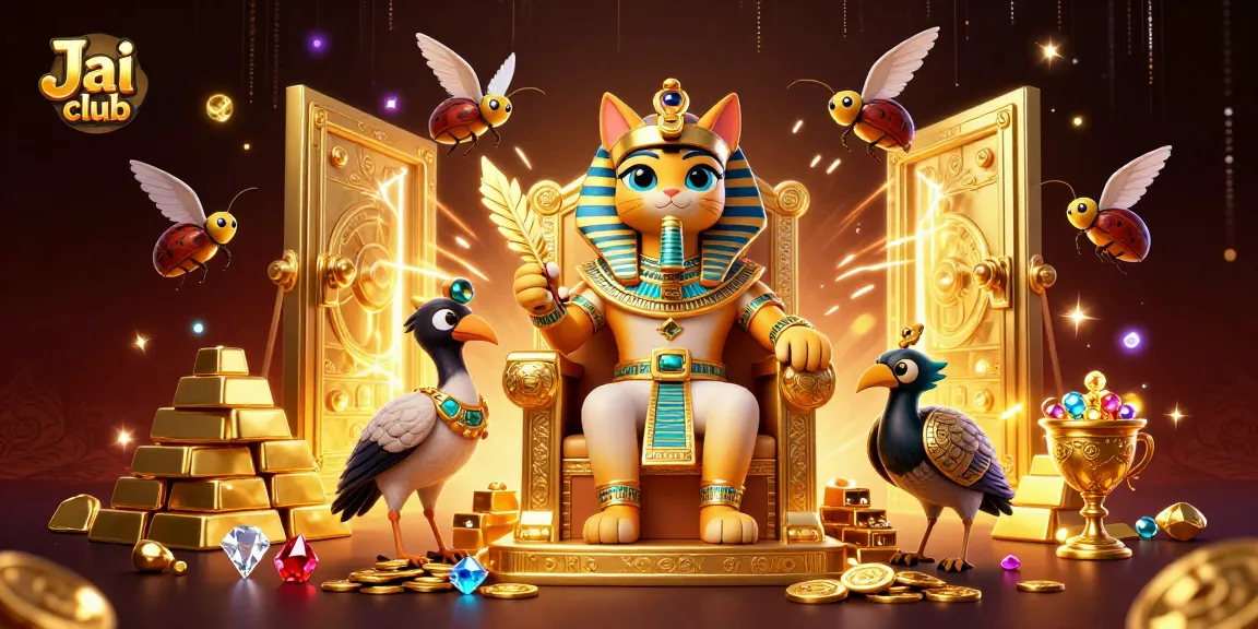 Experience the excitement of Jai club gaming with dynamic casino-themed elements and characters.