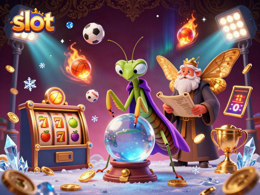 Engage with thrilling slot dynamics featuring a fortune teller and vibrant casino elements.