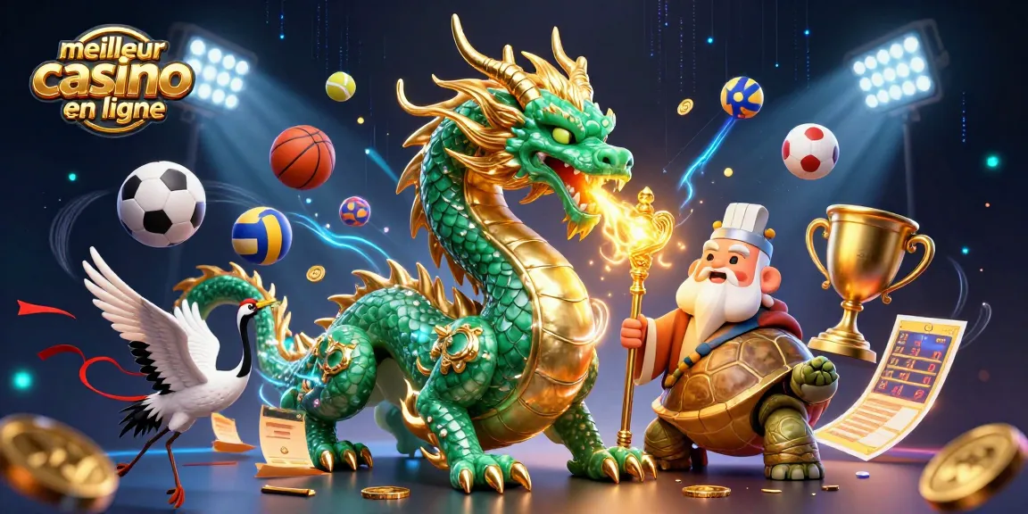 Découvrez le meilleur casino en ligne avec un dragon émeraude et des éléments de jeu captivants.