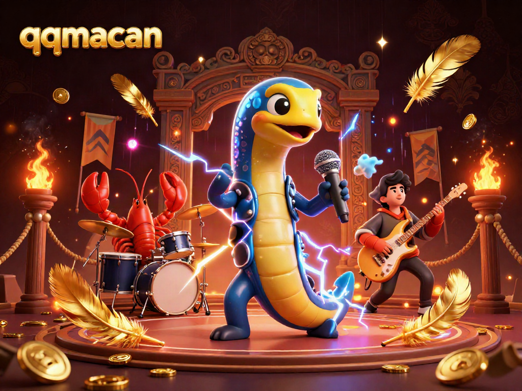 Experience the excitement of qqmacan with lively performances in an underwater casino scene.