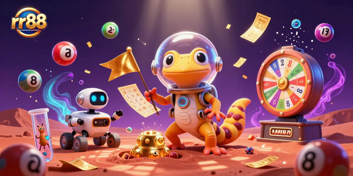 Experience rr88 - truy cập trang chủ nhà cái rr88 mới nhất in a vibrant casino universe with energetic lottery and gaming elements.