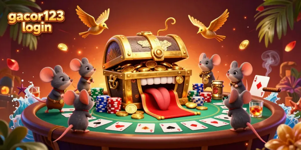 Experience excitement in gambling with gacor123 login showcasing vibrant casino elements.