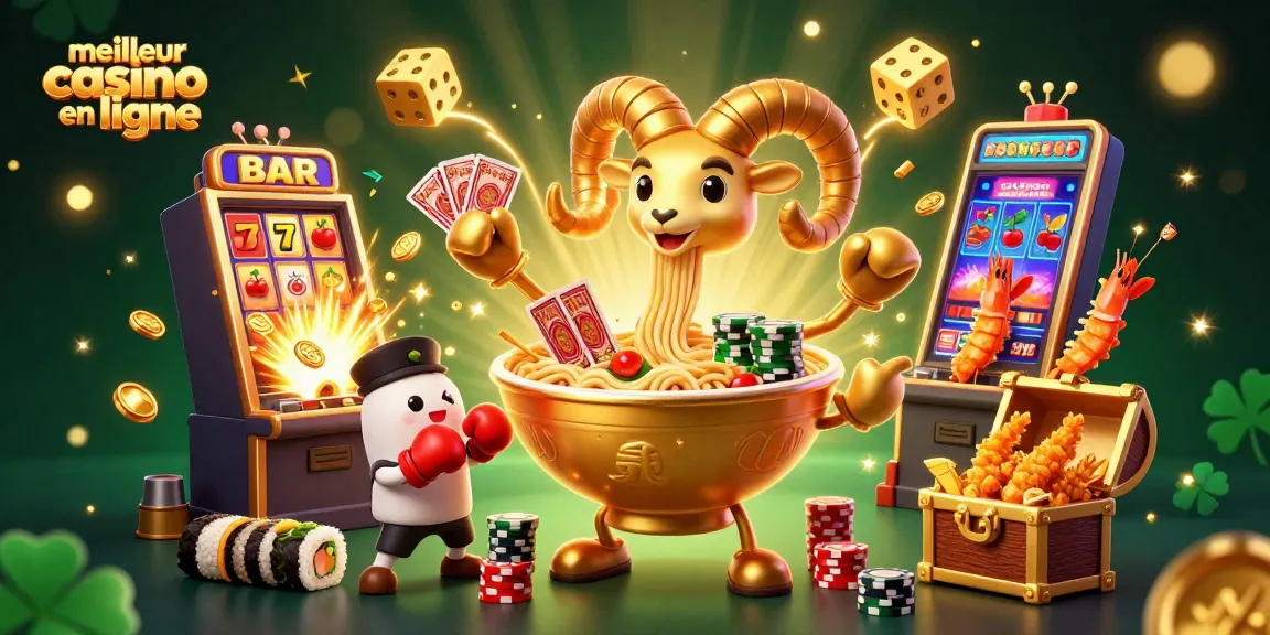 Jouez dans le meilleur casino en ligne avec une illustration dynamique pleine d’énergie.