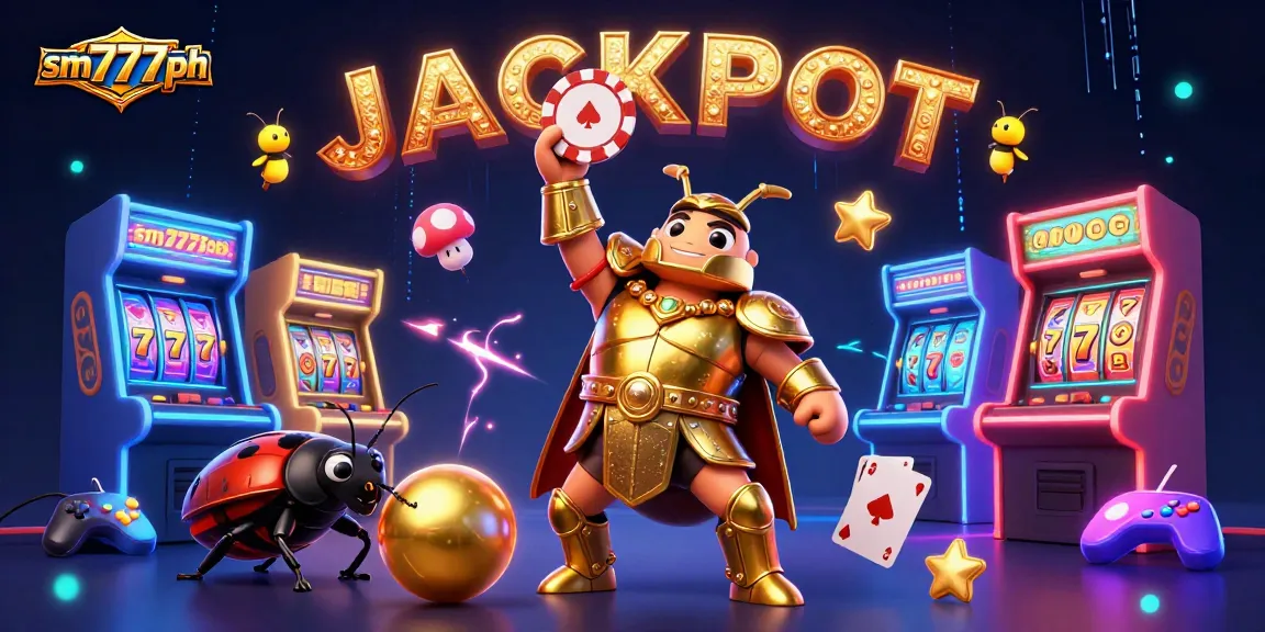 Engage in thrilling gameplay with sm777ph featuring a dynamic casino scene with mythical insects!