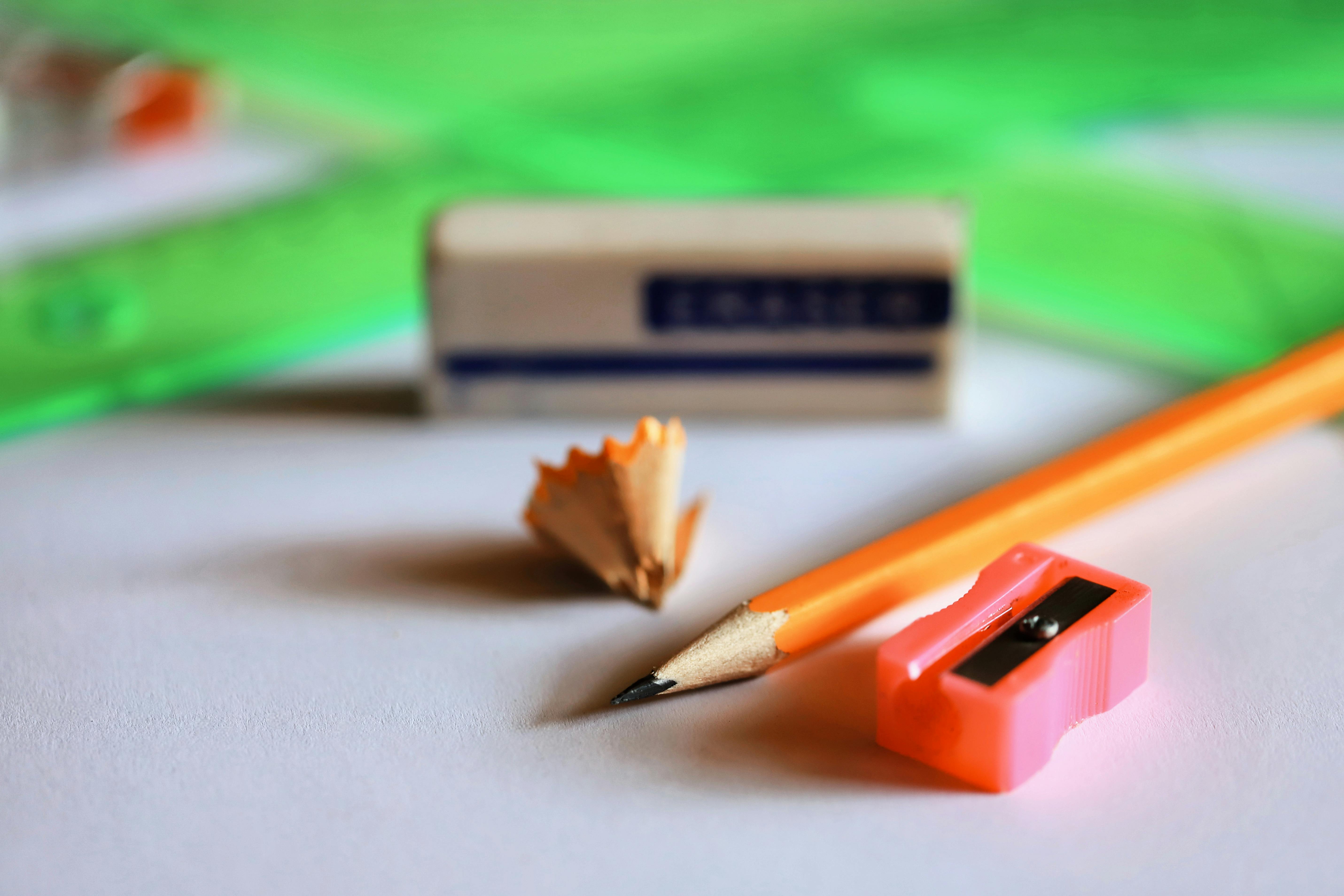 Cosmetic pencil sharpener for precise makeup pencil use