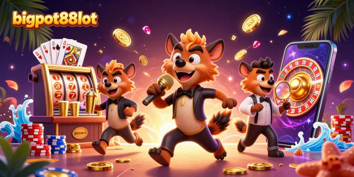 Temukan keseruan dalam bigpot88slot dengan hyena lucu yang menghibur di kasino penuh warna.