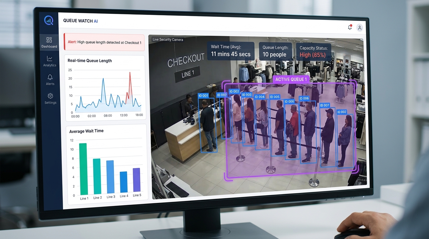 AI-Powered Queue Detection Software for Retail Stores | Queue Detection Software