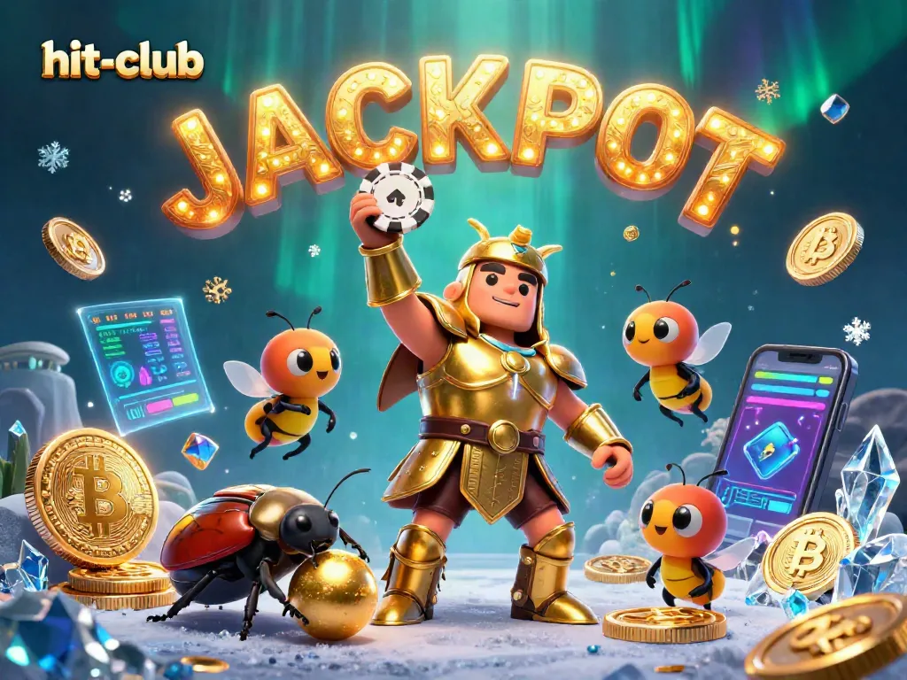 Engage in thrilling gameplay with hit-club's vibrant jackpot scene, showcasing unique casino elements.