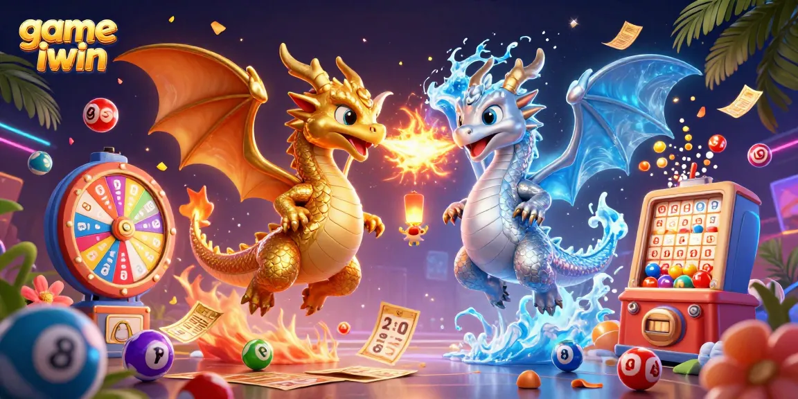 Join the action with game iwin as fiery dragons and lottery elements create excitement.