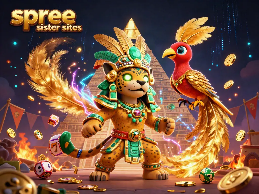 Spin and explore spree sister sites with vibrant casino elements and thrilling characters.