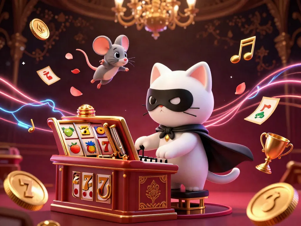 This vibrant illustration captures the excitement of kingjohnnie online casino, with a whimsical character scene set amidst thrilling gambling elements.