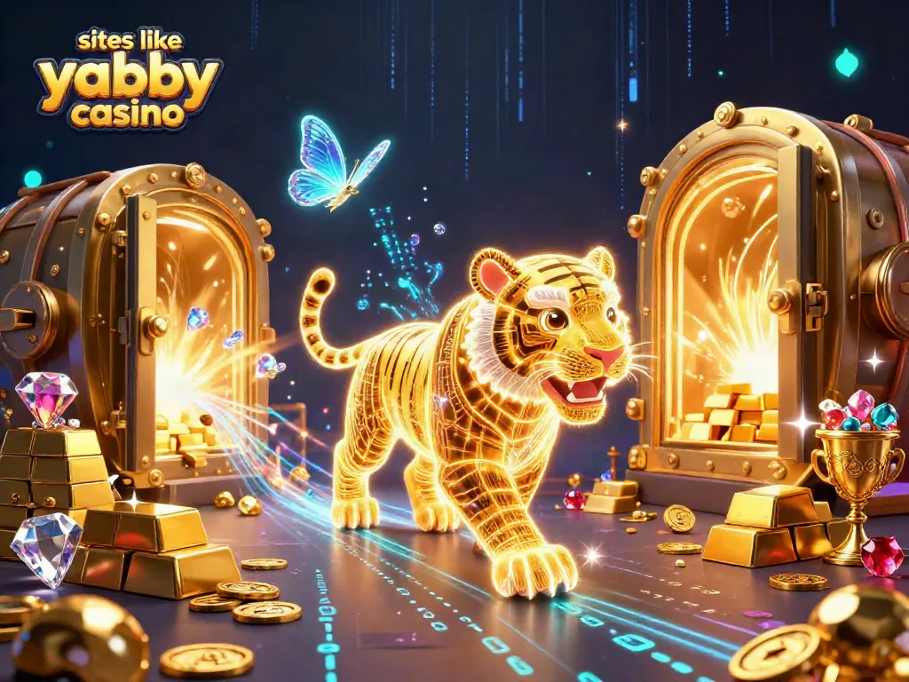 Experience thrilling gameplay with sites like yabby casino featuring vibrant 3D illustrations of casino elements.