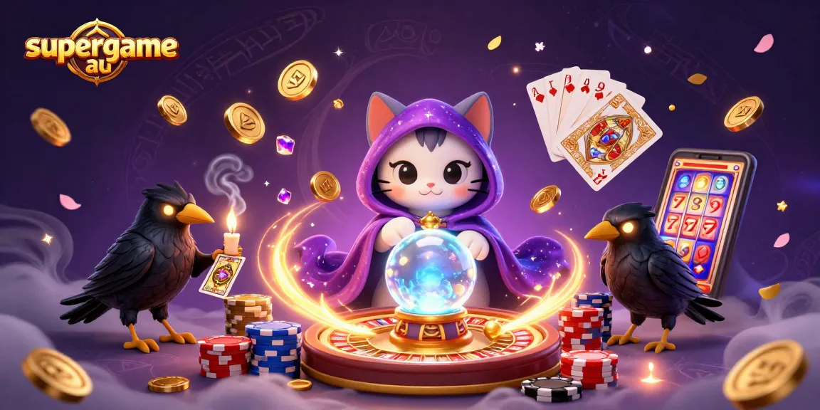 Engage with supergame au, the ultimate online casino experience highlighted by a mystical scene of fortune and strategy.