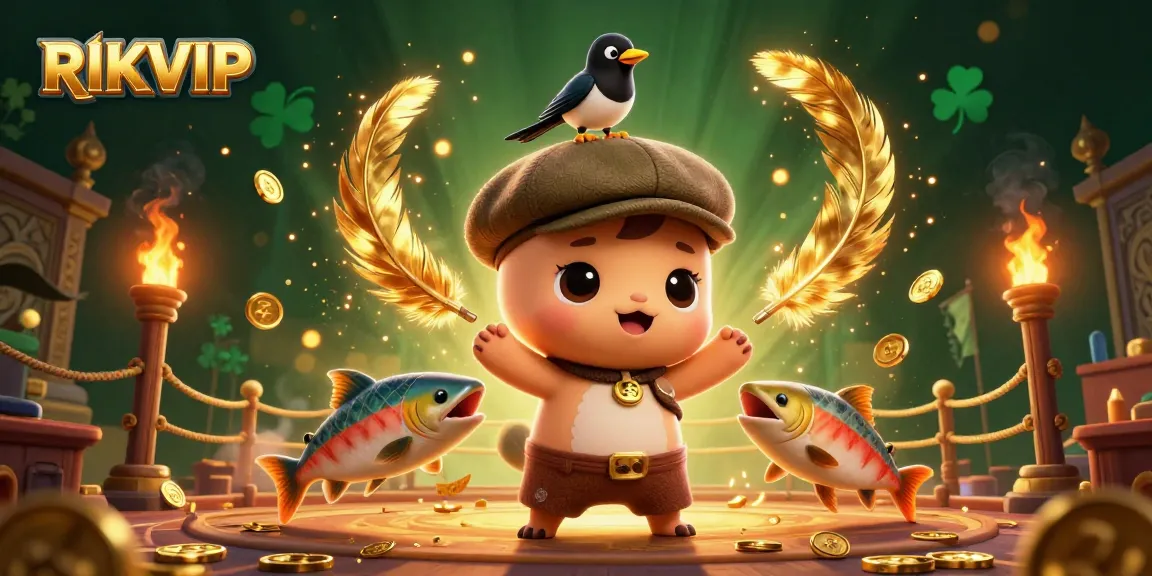 Play and win with RIKVIP's exciting gaming adventure featuring Nessie and friends!