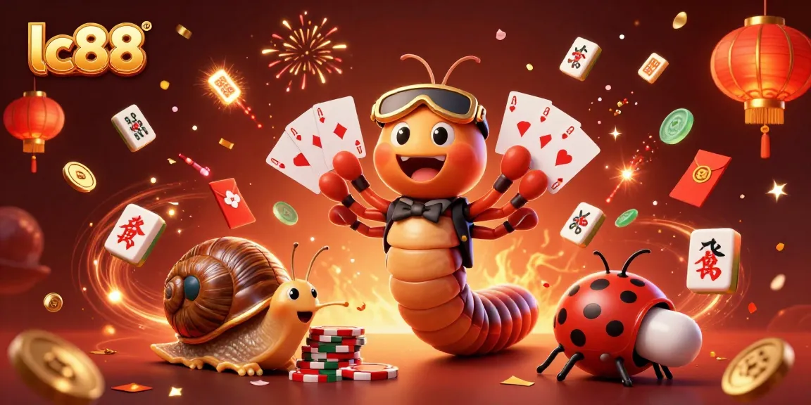 Spin the luck at lc88 with vibrant 3D casino characters celebrating a jackpot!