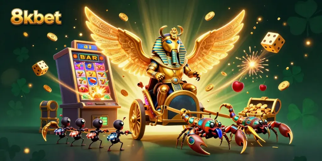 Experience thrilling gameplay with 8kbet's dynamic casino world featuring jackpots and vibrant gaming elements