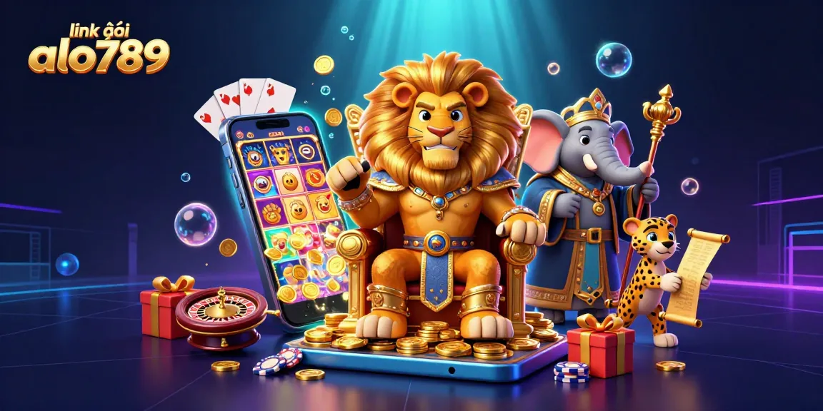 Engage in thrilling gameplay with link vào alo789 as the king of the casino throne rules in a vibrant, colorful 3D world.