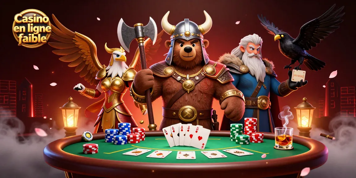 Engage in high-stakes poker action with Casino en ligne fiable's vivid 3D illustration.