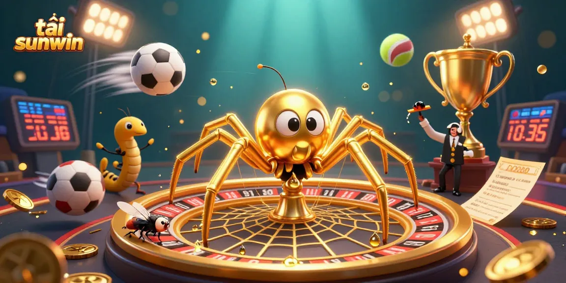 Place bets at tải sunwin with an engaging 3D cartoon casino scene featuring critical game elements.