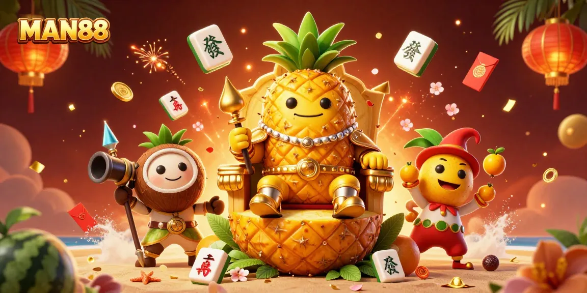 Experience exciting gaming features at MAN88, featuring a lively casino scene with engaging characters and dynamic elements.