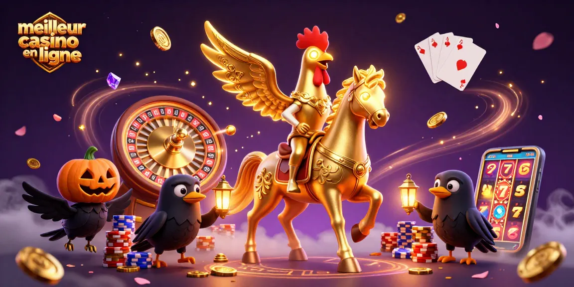 Le meilleur casino en ligne présente des jeux captivants avec un poulet doré et des crows allumés.