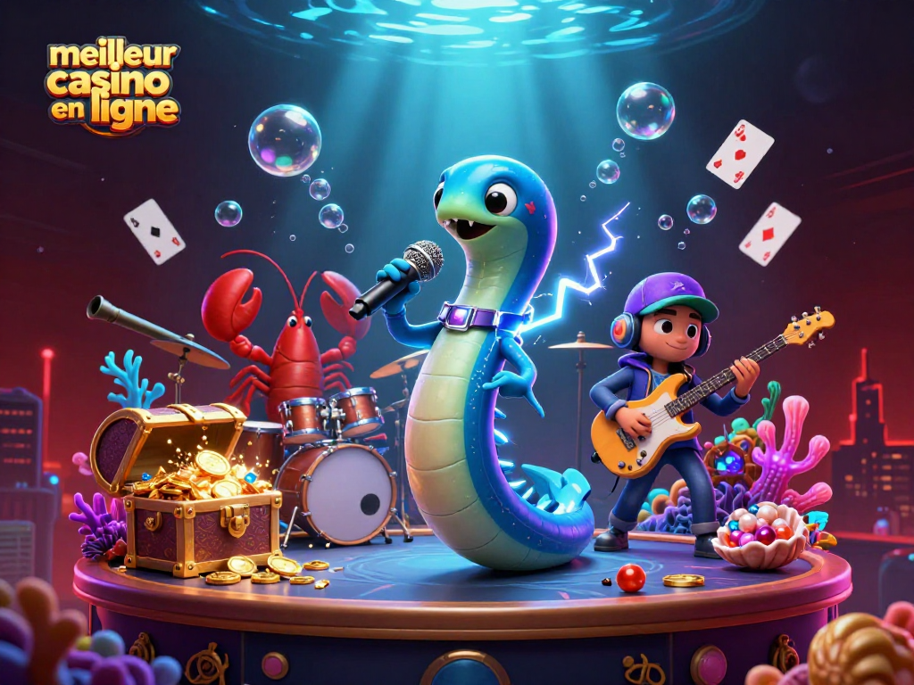 Vivez l'expérience du meilleur casino en ligne avec des personnages captivants et des éléments de jeu lumineux.